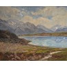 Tableau "Bettmersee" signé H.-E. HUGUENIN