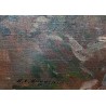 Tableau "Bettmersee" signé H.-E. HUGUENIN