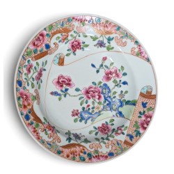 Assiette creuse en porcelaine Companie des indes