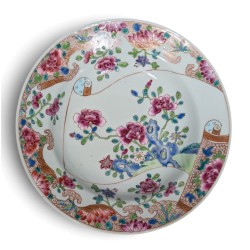 Assiette creuse en porcelaine Companie des indes