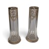 Paire de vases en cristal de Bohème