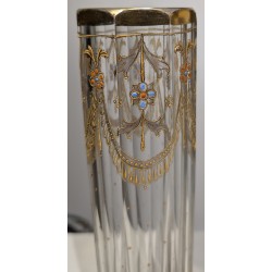 Paire de vases en cristal de Bohème