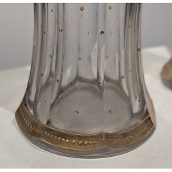 Paire de vases en cristal de Bohème