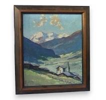 Tableau "Val d'Hérens" signé G.-C.ROEMERS