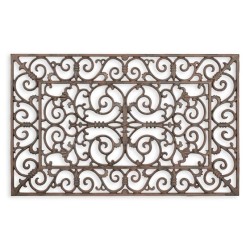 Paillasson rectangulaire en fonte brune