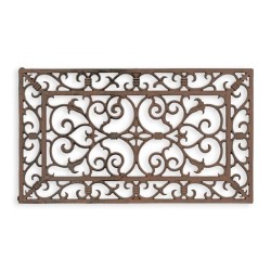 Paillasson rectangulaire en fonte brune