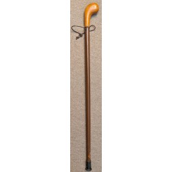 Canne pommeau en bois