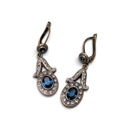 Paire de boucles d'oreilles en argent