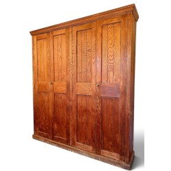Armoire d'école anglaise en pitchpin
