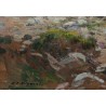 Tableau "Bettmersee" signé H.-E. HUGUENIN