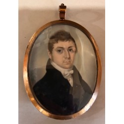 Miniature "Homme au manteau noir"