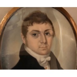 Miniature "Homme au manteau noir"