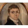 Miniature "Homme au manteau noir"