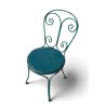 Chaise en fer forgé vert