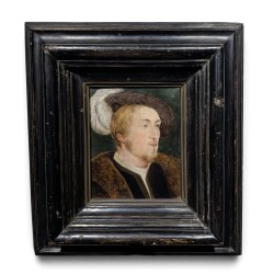 Tableau "Portrait d'homme" signé Jh VUILLERMET