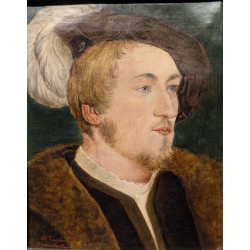 Tableau "Portrait d'homme" signé Jh VUILLERMET