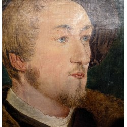 Tableau "Portrait d'homme" signé Jh VUILLERMET