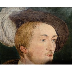 Tableau "Portrait d'homme" signé Jh VUILLERMET