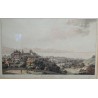 Gravure "Vue de Lausanne" par ABERLI