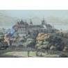 Gravure "Vue de Lausanne" par ABERLI