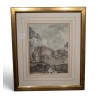 Gravure "Glacières du Grindelwald" par ABERLI