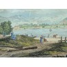 Gravure "Lac de Genève" par PERIGNON
