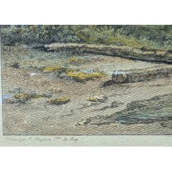 Gravure "Lac de Genève" par PERIGNON