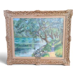 Tableau "Bord de l'Arve" signé TIMENOVITCH 33