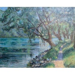 Tableau "Bord de l'Arve" signé TIMENOVITCH 33