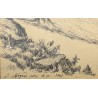 Gravure "Jardin de St-Jean" signée J. MÉGARD 1907