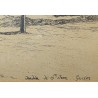 Gravure "Jardin de St-Jean" signée J. MÉGARD 1907