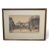 Gravure "Place Longemalle" signée J. MÉGARD 96
