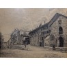 Gravure "Terreaux du Temple" signée J. MÉGARD 1894
