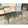 Geschwungenes Sofa aus Schmiedeeisen von Moinat SA – Antiquitäten und Dekoration
