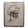 Gravure "Vieillard" signée Bashir MIRZA 67