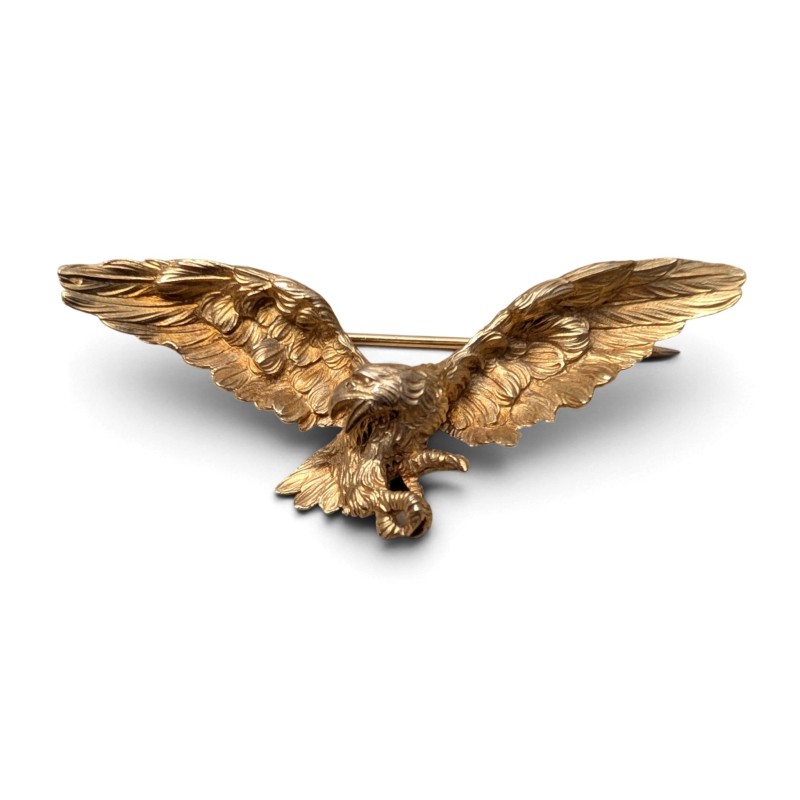 Broche Aigle en or