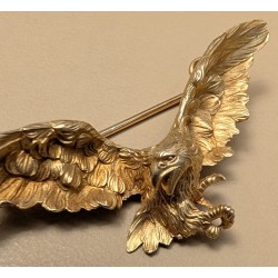 Broche Aigle en or