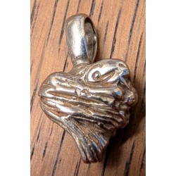 Pendentif Coeur bandé en argent 925
