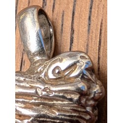 Pendentif Coeur bandé en argent 925