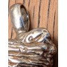 Pendentif Coeur bandé en argent 925