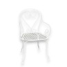 White VICHY wrought-iron armchair from Moinat SA – Antiques and home décor