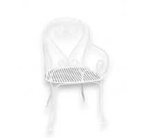 Fauteuil en fer forgé VICHY blanc