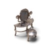Coiffeuse miniature en argent 800