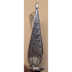 Harpe miniature en argent 800