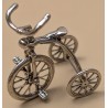 Tricycle miniature en argent 800