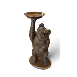Sellette Ours en bois sculpté de Brienz