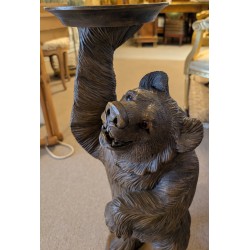 Sellette Ours en bois sculpté de Brienz