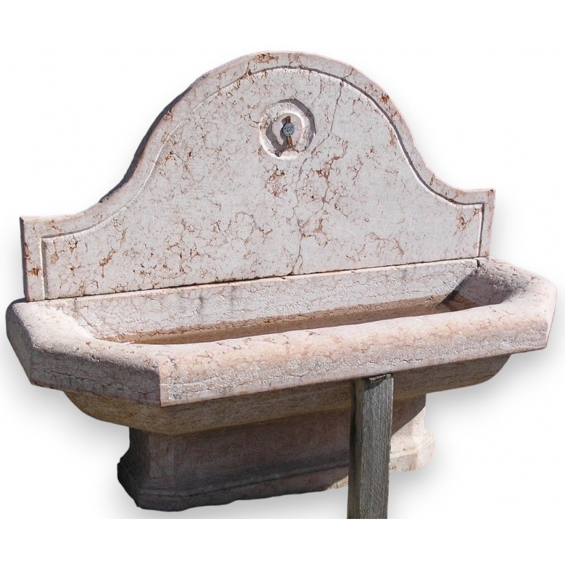 Pink marble wall fountain at  Moinat SA  - Antiques and home décor