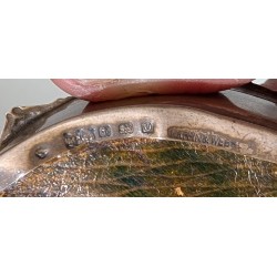 Boite en argent et écaille de tortue