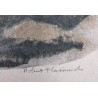 Gravure "Colverts sur la glace" signée HAINARD